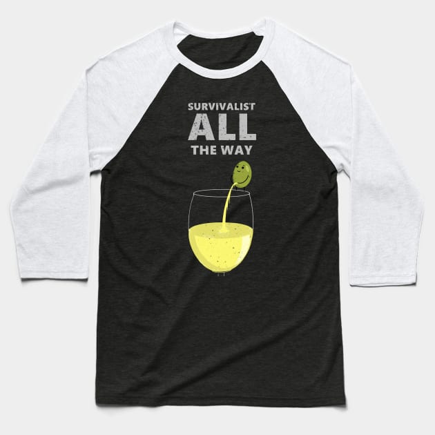 Survivalist all the way Baseball T-Shirt by AshStore